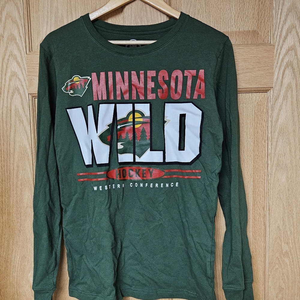 Minnesota Wild Green‎ Kids Long Sleeve Shirt XL 16/18